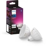 Philips Hue White Ambiance & Color MR16 LED Lampe 2er Pack, dimmbare LED Lampe für Philips Hue White Ambiance & Color MR16 LED Lampe 2er Pack, dimmbare LED Lampe für
