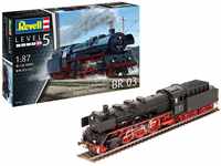 Revell Modellbausatz I Schnellzuglokomotive BR03 I Detailreicher Level 5 Bausatz I