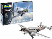 Revell Modellbausatz Beechcraft Model 18 I Detailliertes Modell im Maßstab 1:48 I