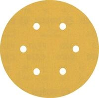Bosch 5x EXPERT C470 Schleifblatt mit 6 L&ouml;chern (f&uuml;r Farbe auf Holz, Hartholz, &Oslash;