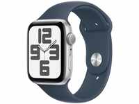 Apple Watch SE (2. Generation, 2023) (GPS, 44 mm) Smartwatch mit Aluminiumgehäuse in