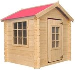 Timbela M570R-1 Kinderspielhaus aus Holz- Spielhaus im Freien f&uuml;r Kinder -