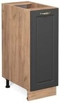 Vicco Apothekerschrank Fame-Line, Anthrazit-Gold, 30 cm