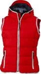 James & Nicholson Damen Jacke Weste Ladies' Maritime Vest rot (Red/White) XX-Large