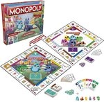 Monopoly Junior, das Klassische Brettspiel f&uuml;r Kinder ab 4 Jahren, 2-seitiger