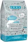 GRAU &ndash; das Original &ndash; Trockenfutter f&uuml;r Hunde - Forelle mit Kartoffeln (1 x 3