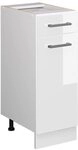 Vicco K&uuml;chenunterschrank R-Line, Wei&szlig; Hochglanz, 30 cm ohne Arbeitsplatte, zur