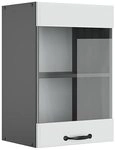 Vicco K&uuml;chenglasschrank R-Line, Wei&szlig; Landhaus, 40 cm, zur freien Kombination