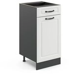 Vicco K&uuml;chenunterschrank R-Line, Wei&szlig; Landhaus, 40 cm ohne Arbeitsplatte, zur