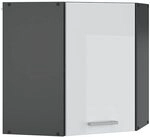 Vicco Eckh&auml;ngeschrank R-Line, Wei&szlig; Hochglanz, 57 cm, zur freien Kombination