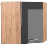 Vicco Eckh&auml;ngeschrank R-Line, Anthrazit Hochglanz, 57 cm, zur freien...