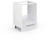 Vicco Herdumbauschrank Fame-Line, Wei&szlig; Hochglanz, 60 cm ohne Arbeitsplatte, zur