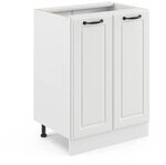 Vicco K&uuml;chenunterschrank R-Line, Wei&szlig; Landhaus, 60 cm | MDF-Front &middot; Ohne
