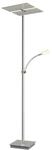 Lucande LED Stehlampe Parthena dimmbar (Modern) in Alu aus Metall (3 flammig,) -