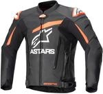Alpinestars GP Plus V4 Motorrad Lederjacke, schwarz/rot/wei&szlig;, 50