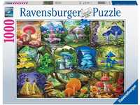 Ravensburger 17312 Pilze Puzzle 1000 Teile, schwarz