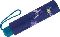 Scout Kinder-Taschenschirm mit reflektierendem Streifen Blue Star, 90 cm