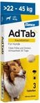 AdTab Hund 22-45 kg, Kautablette gegen Zecken & Fl&ouml;he, 3 Tabletten Packung...