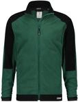 DASSY&reg; Kazan Zweifarbige Fleecejacke - Gr&ouml;&szlig;e L - FLASCHENGR&Uuml;N/SCHWARZ