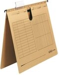 Herlitz H&auml;ngehefter mit kaufm. Heftung UniReg/10843381 braun Inh.25