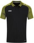 JAKO Kinder Poloshirt Performance, Schwarz/Soft Yellow, 164