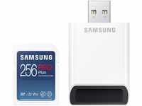 Samsung PRO Plus SD-Karte, 256 GB, UHS-I U3, Full HD & 4K UHD, 160 MB/s Lesen, 120