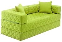 Traumnacht Schlafsofa und G&auml;stesofa mit Schlaffunktion 200x80x65 cm &ndash; Gr&uuml;n mit 2