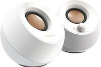 Creative Pebble - 2.0 USB-betriebene Desktop-Lautsprecher (Wei&szlig;)