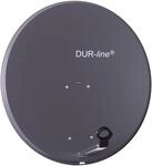 DUR-line MDA 80cm Anthrazit - Aluminium Satellitensch&uuml;ssel mit LNB Feedhalterung -
