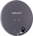 DUR-line MDA 60cm Anthrazit - Aluminium Satellitensch&uuml;ssel mit LNB Feedhalterung -