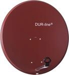 DUR-line MDA 80cm Rot - Aluminium Satellitensch&uuml;ssel mit LNB Feedhalterung - Sat