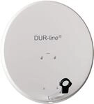 DUR-line MDA 60cm Hellgrau - Aluminium Satellitensch&uuml;ssel mit LNB Feedhalterung -