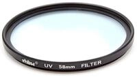 vhbw Universal UV Filter f&uuml;r Kamera Objektive mit 58mm Filtergewinde - UV