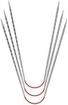 Addi AD7702030-03.00 Stricknadelspiel, Metall, Silber, 3 mm, 3 Count