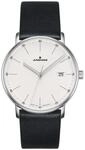 JUNGHANS Herrenuhr Form Quarz mit schwarzem Leder-Armband 41/4884.00
