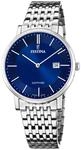 Festina Swiss Made Herrenuhr Analog Edelstahl 316L Silber - Quarz Datum - Saphirglas,