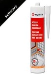 W&uuml;rth Acetat - Silikon Nasszelle Schwarz 310 ml Kartusche