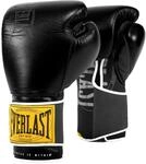 Everlast 1910 Classic 14oz Trainings-Boxhandschuhe Schwarz, Lederhandschuhe f&uuml;r
