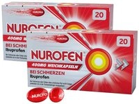 Doppelpack NUROFEN Weichkapseln 400 mg Ibuprofen bei Schmerzen - 2X so schnell...