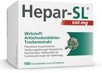 Hepar-SL 640 mg gegen starke Verdauungsbeschwerden (100 Filmtabletten) befreit...