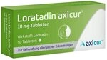 Loratadin axicur 10 mg Tabletten, zur Behandlung von Allergien - Lindert allergische
