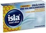 isla med akut Halspastillen Zitrus-Honig-Geschmack, 20 St. Pastillen
