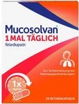 Mucosolvan&reg; 1mal t&auml;glich Retardkapseln | 20 St&uuml;ck| Hustenl&ouml;ser bei Husten,
