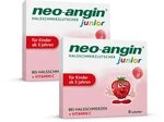 neo-angin Junior Halsschmerzlutscher mit leckerem Erdbeergeschmack | lindert