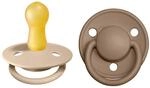 BIBS De Lux Schnuller, 6-18 Monate, 2er-Pack, Vanilla/Dark Oak | Runder Sauger 