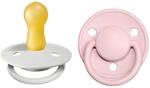 BIBS De Lux Schnuller 2er-Pack, BPA-frei, Kirschform Nippel. Naturkautschuk/Latex,