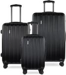 bugatti Lima 3er-Hartschalen Kofferset (S,M,L) 4 Rollen mit TSA-Zahlenschloss,
