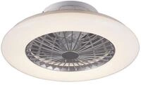Reality Leuchten LED Deckenleuchten-Ventilator Stralsund R62522187, Kunststoff