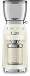 Smeg, Kaffeem&uuml;hle CGF11CREU, konisches Edelstahlmahlwerk, 30 Mahlgrad Einstellungen,