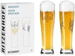 RITZENHOFF 3481009 Weizenbierglas 500 ml - 2er Set - Serie Brauchzeit - Wikinger